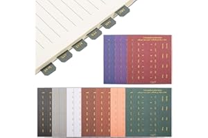 DOPENSPI 20 Blatt Monatsplaner Register, Selbstklebende Planer Monatsregisterkarten, Bunte Monats Register, Monatstrenner Aufkleber für Planer, Büro, Studium, Organisation(Set B)