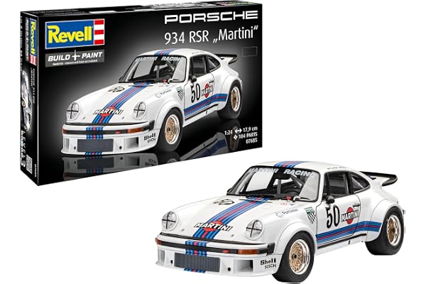 Revell 07685 Maquette de Voiture Porsche 934 RSR 'Martini Racing', échelle 1/24
