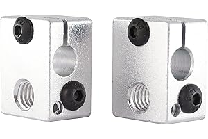 3D FREUNDE 2 piezas bloque de aluminio Calefacción E3D V6 Clone Heater bloque extruder Hotend Impresora 3D Makerbot Reprap Prusa I3 Printer aluminio