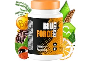 BluForce 120 Compresse Con Alga Wakame, Cacao, Arancio Amaro, Guaranà, Pepe Nero, Cromo, Vitamina B6. 100% Naturali