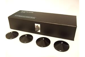 Set of 4 AudioSerenity Satin Black Hi-Fi Spike Shoes