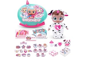 Babycorns Interactive Baby Doll Series 1 Large Puppy (Bowie) by ZURU with Lights and Sounds, Magical Babydolls, Surprise, Unboxing, Girls, Dolls, Story