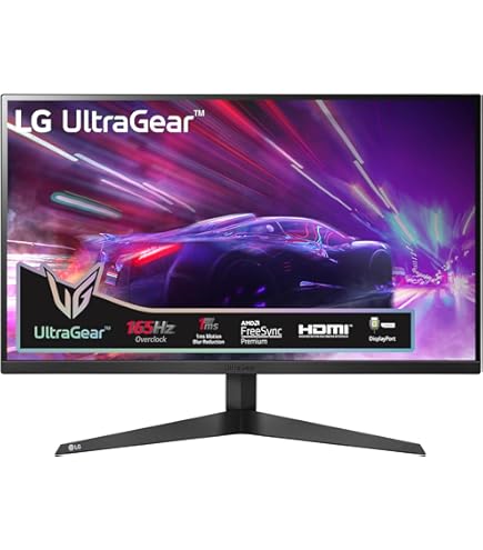 LG 27GQ50F 27 Inch Full HD Ultragear Gaming Monitor 165Hz,1ms, AMD