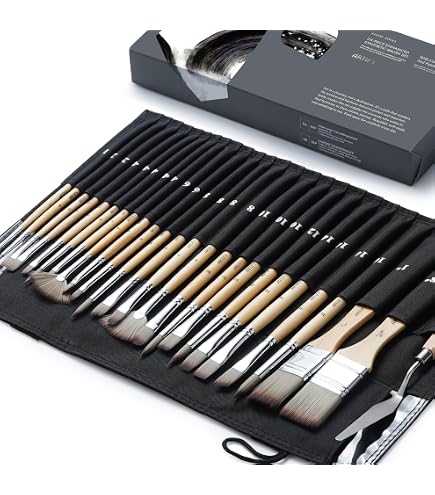 Pinceau Colour Shaper Biseau Plat Ferme - Pointe En Silicone Gris Taille 2 Pour Peinture Acrylique/Huile Et Adhésifs