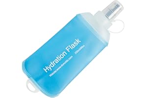 AXEN 250ML Soft Flask, TPU Foldable Running Hydration Flask, Soft Collapsible Water Bottle for Hydration Pack Cycling Marathon Running Hiking