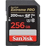 SanDisk 256 Go Extreme PRO carte SDXC + RescuePRO Deluxe, jusqu'à 200 Mo/s, UHS-I, Classe 10, U3, V30