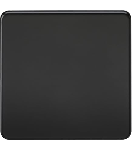 Tapa Ciega Para Mecanismo Simon 82 Concept - Color Negro Mate - Ref. 8200800-098 - Para Cubrir Interruptores Sin Usar