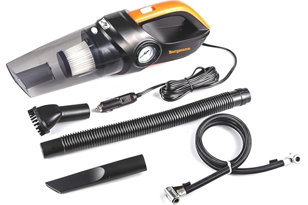 Bergmann Cyclonic 2-in-1 Car Vacuum Cleaner + Tyre Inflator