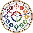 Classroom Clock - 14 Inch Extra Large Learning Clock for Kids - Silent Teaching Time Kids Wall Clock - Analog Clock for Kids Room Decor - Perfect Clock Wall Decor - Kids Learn to Tell Time Easily