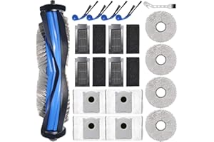 DianSung accessoires pour Ecovacs Deebot T30C Omni, T30C Omni Gen2 pièce de rechange pour aspirateur, 1 brosse principale,4 chiffons de lavettes,4 sacs à poussière 4 brosses latérales,4 filtres
