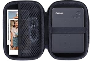 Lebakort Duro Caja Estuche Funda para Canon Impresora de Fotos Portátil SELPHY QX20 / Selphy Square QX10 Impresora (Negro)
