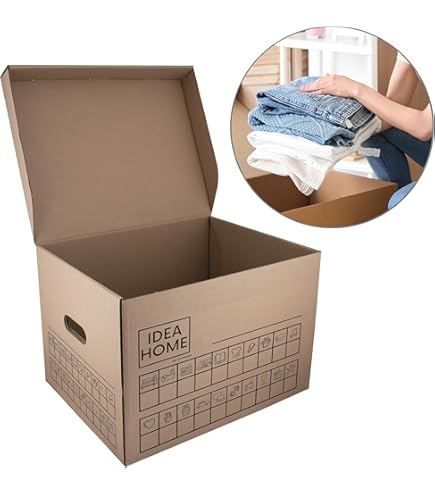 5 Pezzi SCATOLA DI CARTONE Imballaggio Spedizioni 35x17x19cm Scatolone Avana - Foto 6