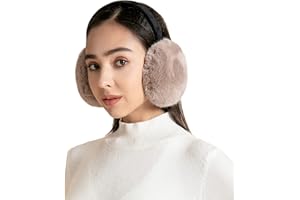 ZLYC Womens Girls Winter Fashion Adjustable Faux Fur EarMuffs Ear Warmers