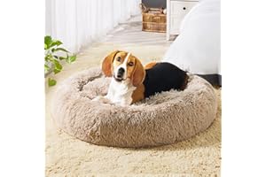 WESTERN HOME WH Western Home Hundebett Rund Katzenbett Donut flauschig Hundebett Kleine Hunde Waschbar
