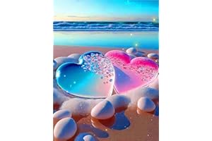 Lunyloer Diamond Painting, DIY Diamond Art Painting Kits for Adults, 5D Crystal Canvas Art and Craft Painting Pictures Embroidery Cross Stitch Kits for Home Wall Decor 40x30 CM