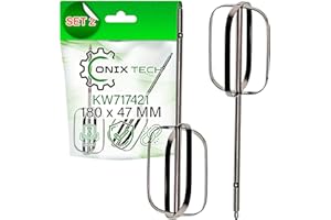 ONIX TECH 2 Piezas Varillas para Batidora de Mano con Código Original KW717421 para Kenwood - Garantía de 5 Años