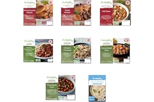 Nutritionally Balanced Ready Meal Variety Box - Parsley Box Microwavable Long-Life Cupboard-Store Ready Meals (7 Meals)
