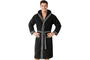 Morgenstern szlafrok męski z kapturem z frotte 100% Bawełna