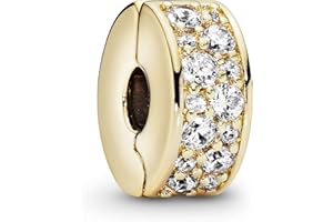 Pandora Timeless Pozłacana 14-karatowym złotem biżuteria z cyrkoniami