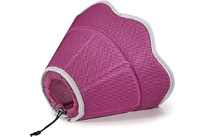 VavoPaw Collari Protettivi e Coni per Cani, Collare di Recupero Regolabile Morbido per Animali, Collare Elisabettiano Traspirante per Cani Dopo Interventi Chirurgici, L, Magenta