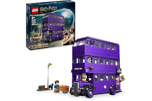 LEGO Harry Potter Aventura en el Autobús Noctámbulo de Juguete con 5 Minifiguras Coleccionables y Accesorios Inc. Varitas -Regalo de El Prisionero de Azkaban para Niñas y Niños de 8+ Años 76446