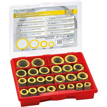 Fiber Dichtring Sortiment 150 Teile, 14 Größen (10–24 Mm) – Sanitär Flachdichtungen