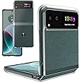 Foluu for Motorola Razr 40 2023 Case [not for 40 Ultra], Hard PC Back Bumper Protective Shockproof Scratch Resistant Case for Motorola Razr 40 2023 (Crystal Clear)
