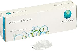COOPERVISION Biomedics 1 Day - Lentes de contacto esféricas diarias (R 8.6 / D 14.2 / -1.25 Diop), Pack de 30 uds.