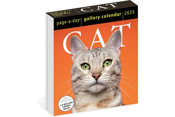 Cat Page-A-Day® Gallery Calendar 2025: A Delightful Gallery of Cats for Your Desktop