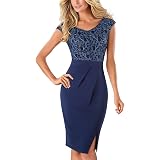 Vestiti Donna al Ginocchio Eleganti Chic Abiti da Cerimonia Stampa Fiore  Smanicato Vintage Business Cocktail Banchetto Abito da Sera Vestito Tubino  : Amazon.it: Abbigliamento