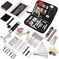 LEKATO Guitar Maintenance Tools Kit, 72PCS Acoustic Guitar Repair Tools with Handy Carry Bag, Guitar Accessories for Intonation Adjustment Repair, Guitar Care Cleaning Kit for Beginners