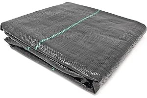 GARDENPRIME Garden Prime Malla Antihierbas, Malla Geotextil Tejida y Con Líneas, Tela Paisajística, 100 g/m2 (2m x 20m – Empaquetado plano)