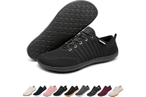 Geweo Barfußschuhe Herren Bequeme Barefoot Shoes Men mit Breite Füße Barfuss Schuhe Damen Leichte Trailrunning Fitnesss Sneaker mit Zero-Drop Sohle Zehenschuhe Unisex 37-47EU