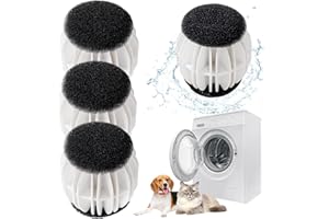 BAISHUWU Tierhaarentferner Waschmaschine, 4pcs Waschmaschine Anti Fussel Bälle, Hundehaare Katzenhaarentferner Waschmaschine, Wiederverwendbar Fusselbälle, für Entfernt Tierhaare, Flusen, für Waschmaschine