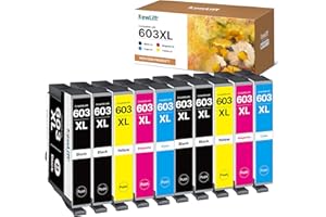 NewLift 603XL Druckerpatronen Kompatibel für Epson 603 XL 603 Tintenpatronen für XP 3100 Expression Home XP-2100 XP-2105 XP-2150 XP-2155 XP-3100 XP-3105 XP-3150 XP-3155 Workforce WF-2810(10er-Pack)