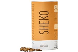 SHEKO - Batido para beber - Sustitutivo de una comida - Alto contenido en proteínas - Sabor natural - Delicioso batido adelgazante - (378 g (1 paquete), Espresso)