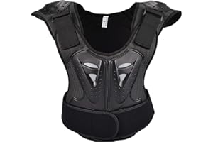 WILDKEN Kids Body Armor, Dirt Bike Body Chest Protector Vest Children Protective Gear Motocross Body Guard Protective Armour with Spine Protector for Motocross Skiing Cycling Riding Skateboarding M