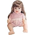 Himaja Little Shopee® | Realistic Looking Silicone Girl Doll with Music | Smiling Face Looking & Long Hairs | Gift for Childrens | Size 30cm (Pink)