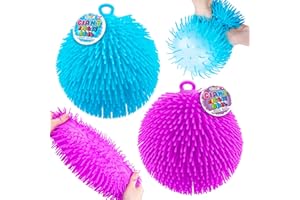 abeec Giant Jiggy Ball Multipack, One Giant Blue Stress Ball Plus One Giant Purple Stressball, Sensory Toys And Fidget Toys For Kids