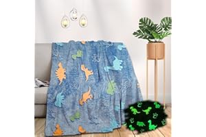 ‎XIAOBUDIAN Kuscheldecke Leuchtet im Dunkeln dinosaurier Kinder,Dinosaurier Bett Sofa Flauschige Decke Kuscheldecken für Mädchen und Jungen,Geschenke für Jungen Mädchen.(Dinosaurier Modell 4,150x200cmm)