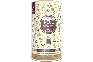 Ny kraft – kraftfull smoothie, bananbär, 600 g, den vitala formeln , över 40 naturämnen som guarana, protein, gurkmeja, maka, vetegräs och moringa