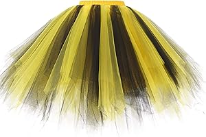Gardenwed Tutu de Déguisement Danse Jupons Court Femme Jupe de Ballet Tulle Tutu 50s Jupon Rockabilly Retro Underskirt Vintage Petticoat Rock Roll 1950s Bal