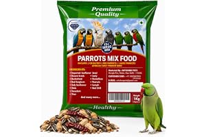 Parrot Food Seed Mix 31 Types of Seeds - 1 kg | Nitishree Ringneck & Alexandrine Parrot Food Seed Mix (31 Types of Seeds)