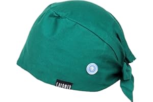 CALOMED Calot de Bloc Charlotte Chapeau Infirmière Bonnet en Tissu pour Personnel de Santé, Femme ou Homme Cheveux Courts