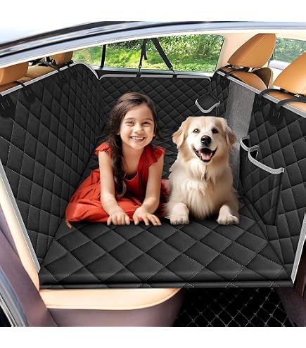 Hunde-Rücksitz-Schutz Mit Netzfenstern & Wasserdichter Basis – Autositz-Hängematte Mit Seitenschutz & Aufbewahrungstasche
