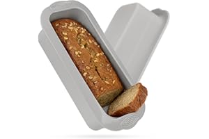 Backefix Silikonowa forma do pieczenia chleba, 26 cm, prostokątna, nieprzywierająca, nie zawiera substancji szkodliwych, nadaje się do mycia w zmywarce, wysokiej jakości