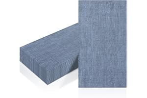 ZVK Tovaglioli di carta, tovaglioli eliminabili del pranzo 33x40cm 3-strato tovaglioli della decorazione della tavola del partito Blu