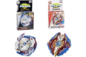 BJPERFMS Trottola Burst 2 Pezzi Gyro Burst Starter Trottola Burst Starter Trottola con Launcher Metallo Fusione Scoppio Battaglia Gyro Giocattoli Regalo Creativo per Bambini