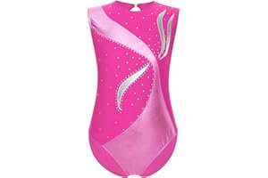 JEATHA Maillots De Gimnasia Niña Leotardo De Baile Sin Mangas Maillot De Danza Leotardo Patinaje Artístico Mono De Deportivo Fitness Yoga