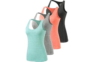 vislivin Camiseta Sin Mangas para Mujer Camiseta de Fitness Deportiva de Tirantes Yoga Seca Rápidamente